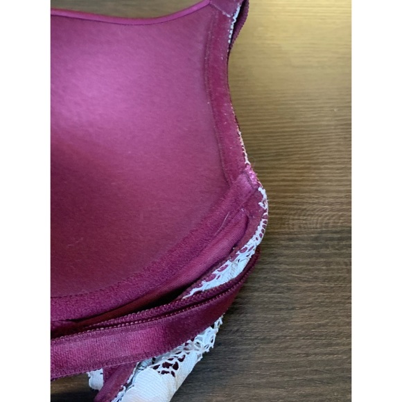 Torrid Microfiber & Lace Push-up Plunge Bra 40DD - Picture 7 of 10